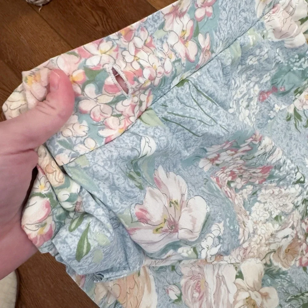Vintage Croscill Tie Back‎ Drape Curtain 74 X 73 Floral Girly Classic Pink READ